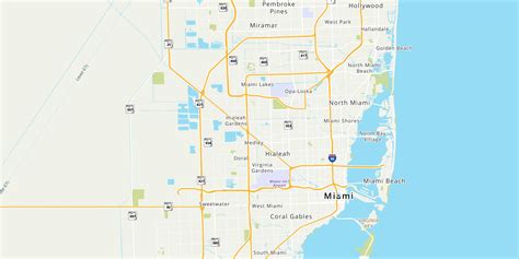 mapquest miami|miami map with cities.